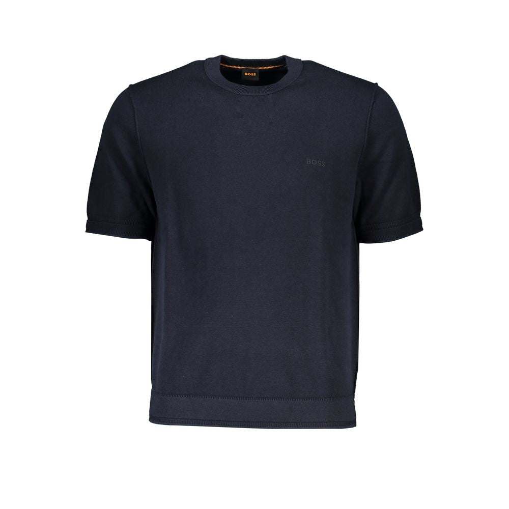 Hugo Boss Elegant Short Sleeved Sweater with Contrast Details