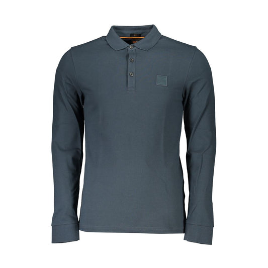 Hugo Boss Elegant Long-Sleeved Slim Fit Polo Shirt