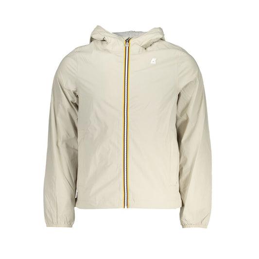 K-WAY Beige Contrast Hooded Sports Jacket