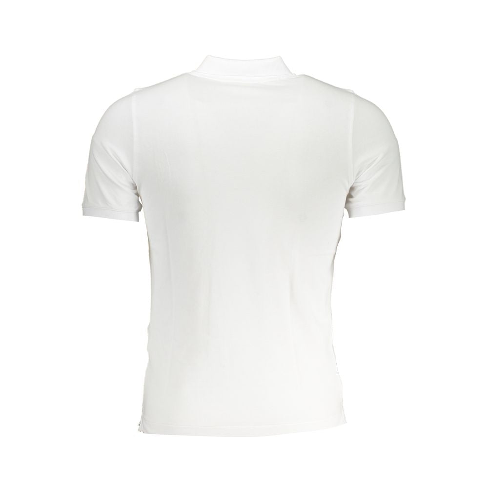 K-WAY Elegant White Contrast Polo Shirt