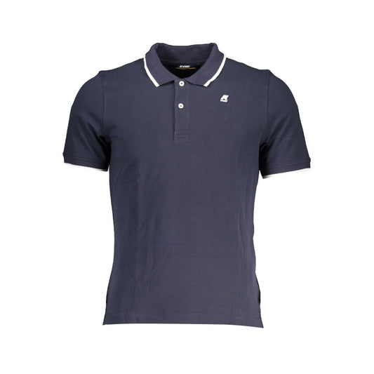 K-WAY Chic Blue Contrast Detail Polo