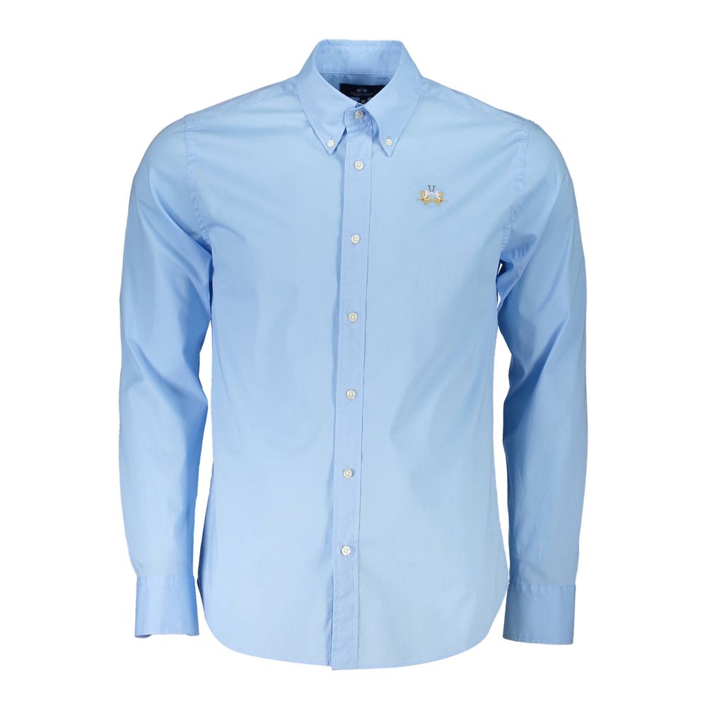 La Martina Chic Light Blue Slim Fit Men's Shirt