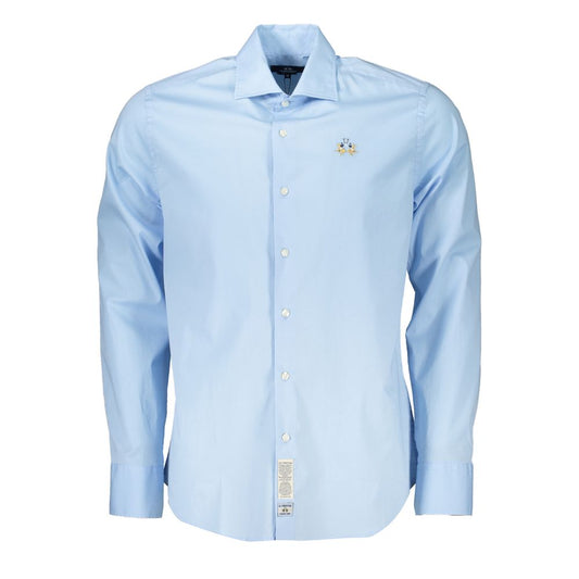 La Martina Elegant Slim Fit Long Sleeve French Collar Shirt