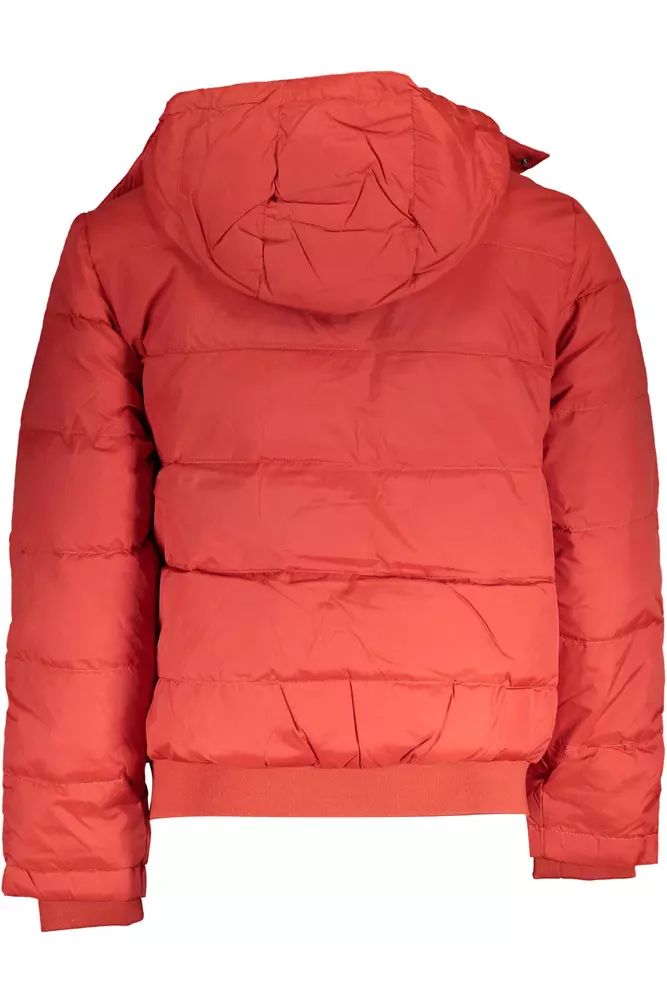 La Martina Elegant Orange Outerwear with Versatile Hood