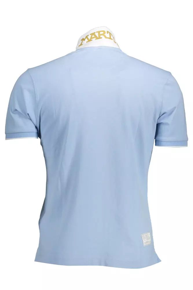 La Martina Elegant Light Blue Polo with Contrasting Details