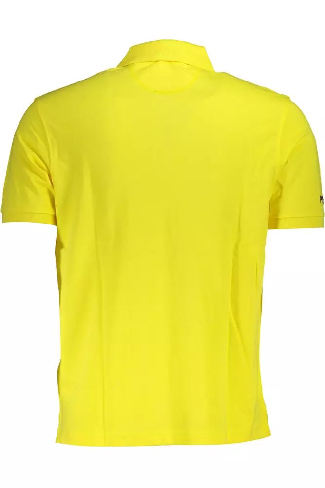 La Martina Elegant Short-Sleeved Yellow Polo Shirt