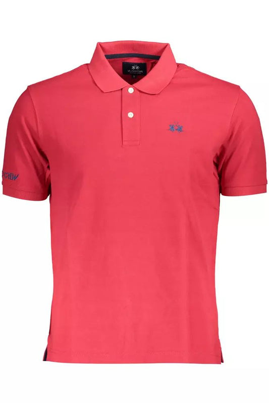 La Martina Elegant Pink Cotton Polo Shirt