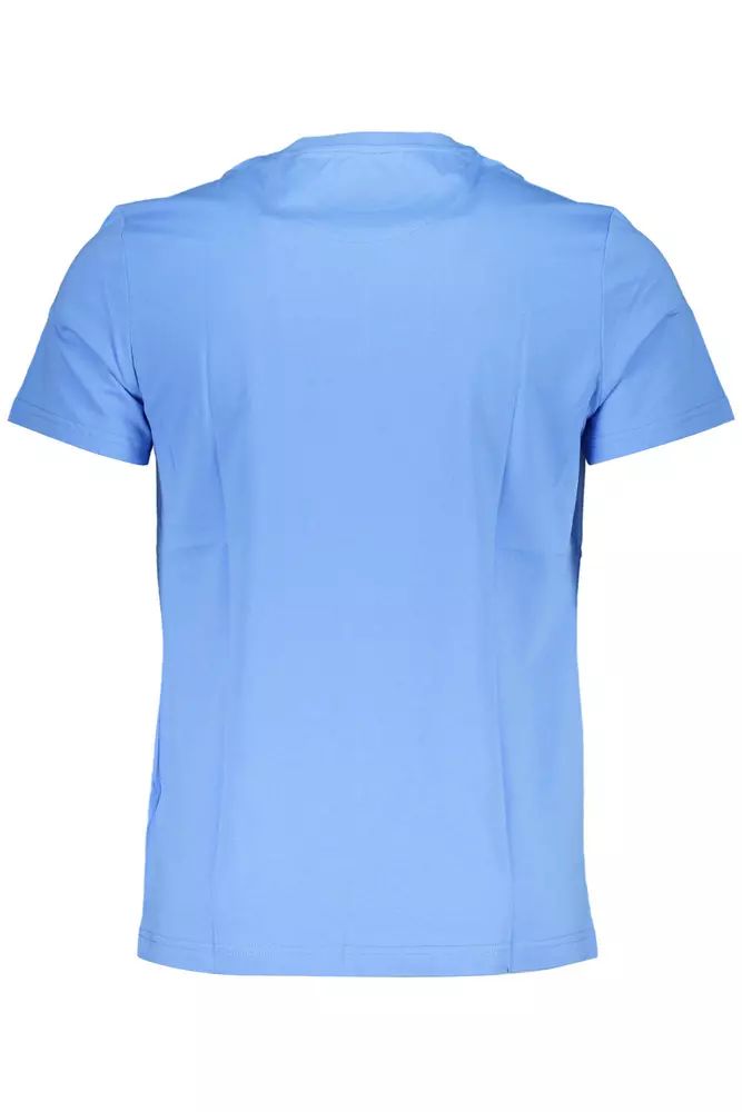 La Martina Elegant Light Blue Tee with Iconic Print