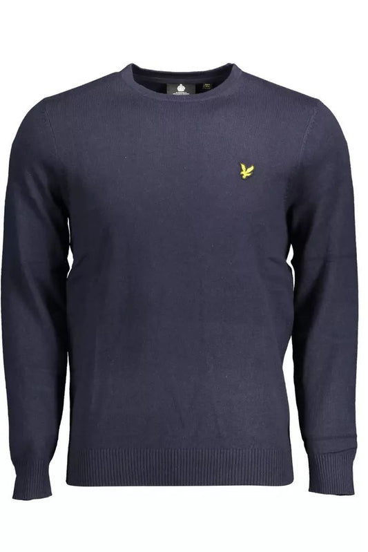 Lyle & Scott Chic Blue Round Neck Sweater