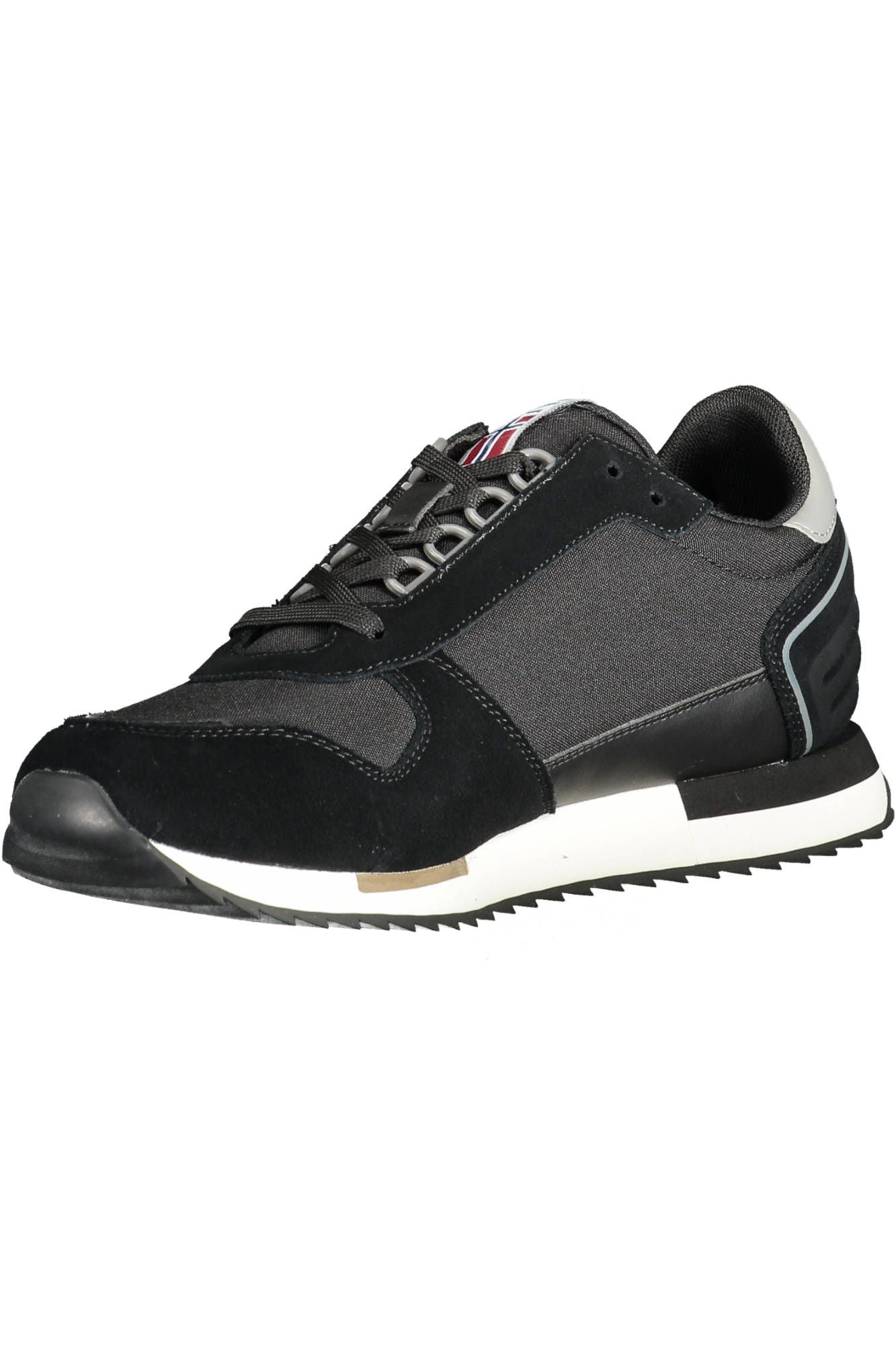 Napapijri Sleek Black Sneakers with Logo Accent