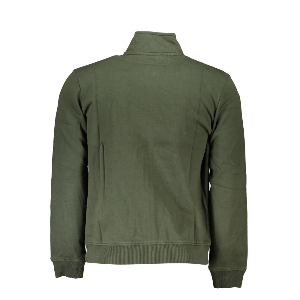 Napapijri Forest Green Fleece Zip Sweatshirt