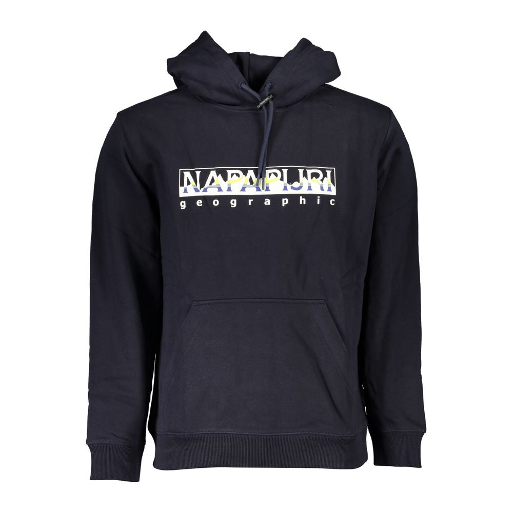 Napapijri Chic Blue Hooded Fleece Sweatshirt - Loose Fit