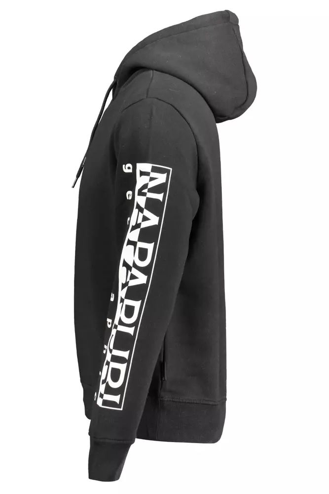 Napapijri Sleek Hooded Sweatshirt with Signature Print