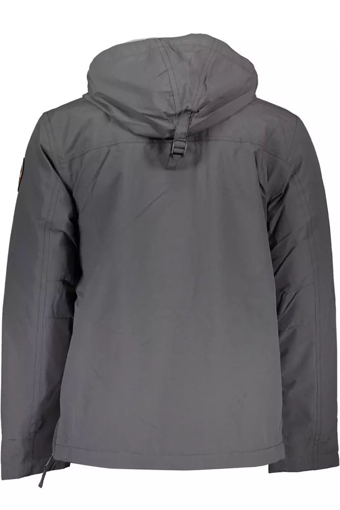 Napapijri Eco-Conscious Gray Rainforest Jacket