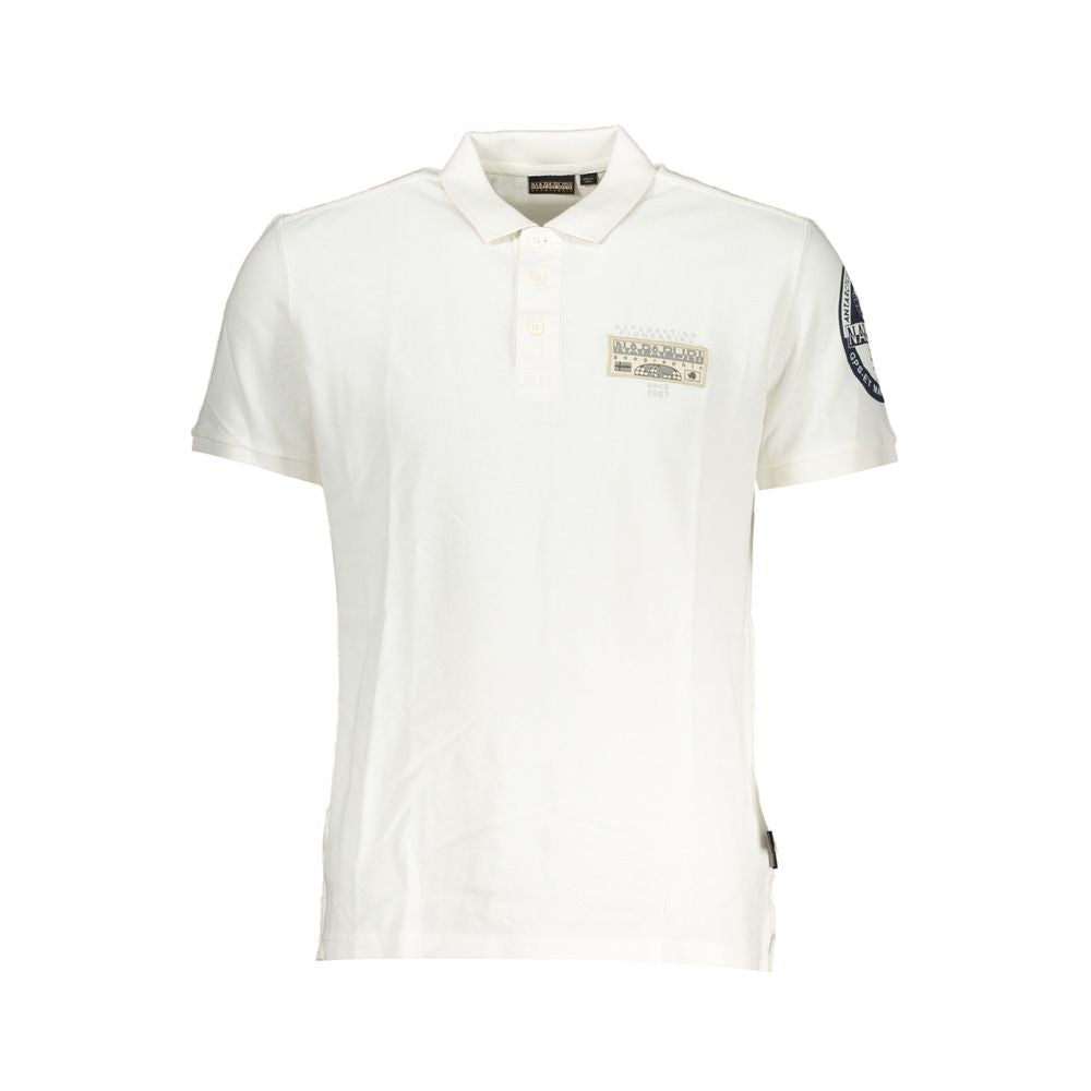 Napapijri Elegant Short Sleeve Polo with Contrast Details