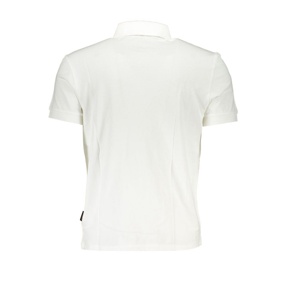 Napapijri Elegant White Contrasting Polo for Men