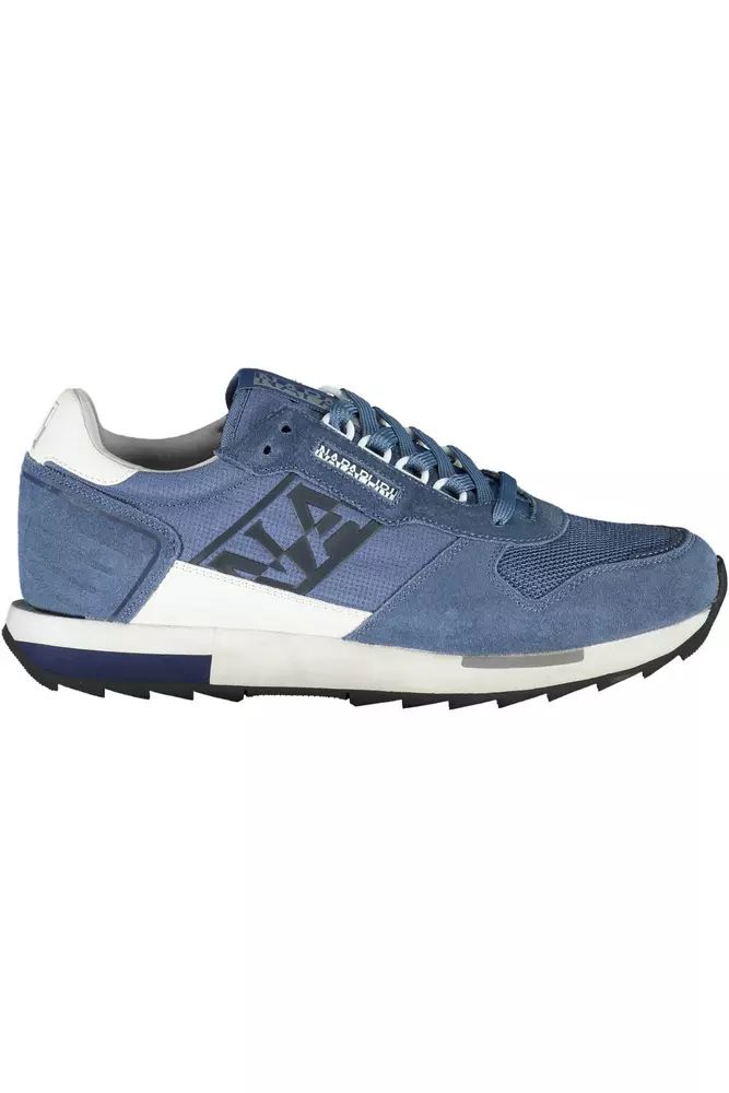 Napapijri Sleek Blue Lace-Up Sport Sneakers