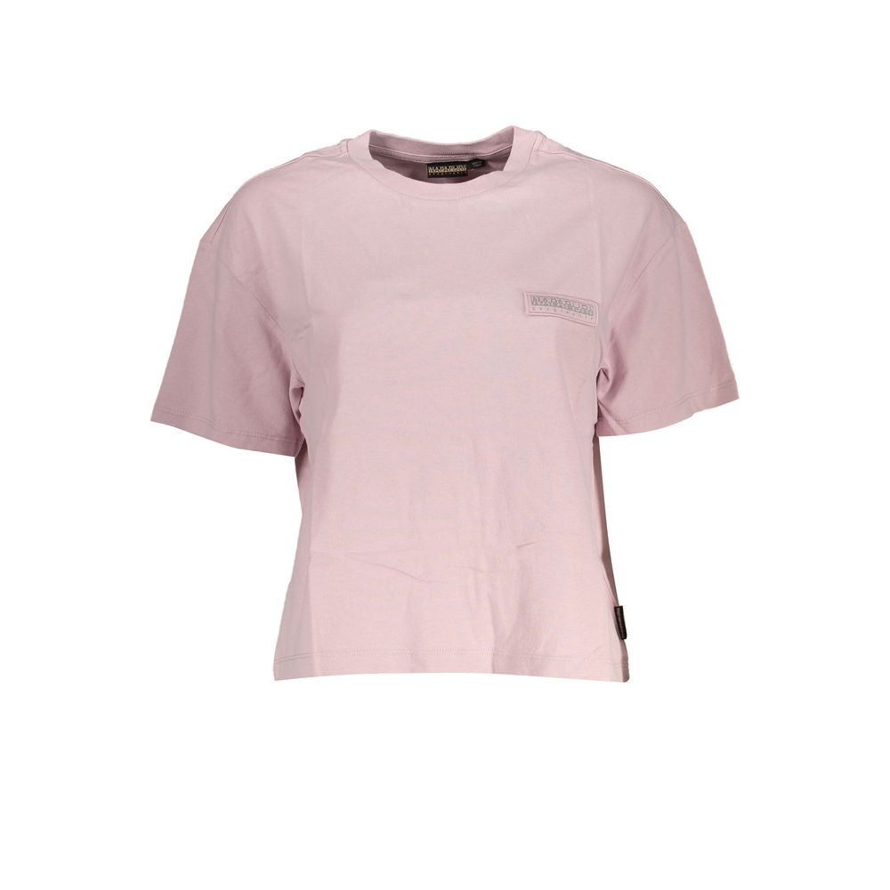 Napapijri Chic Pink Short Sleeve Round Neck Tee