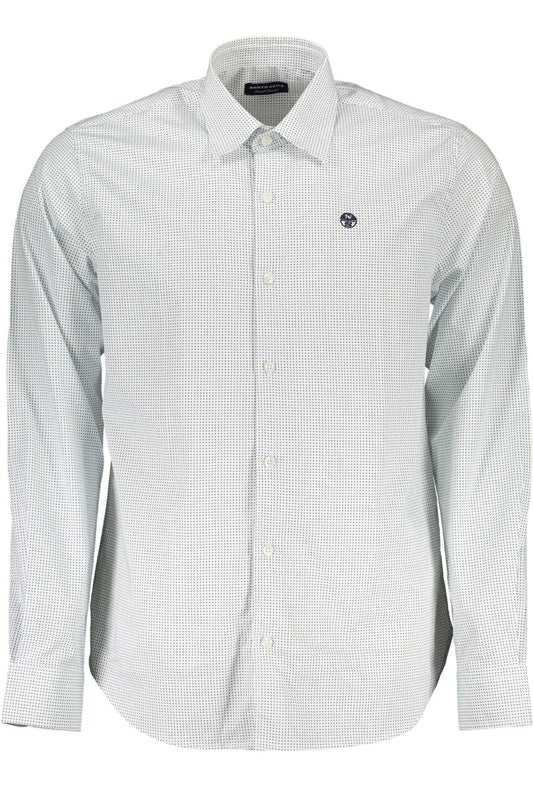 North Sails Elegant White Cotton Shirt for the Modern Man