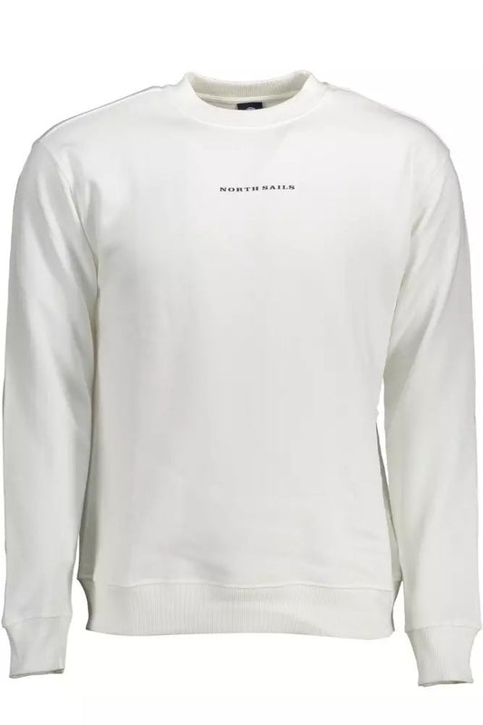 North Sails Elegant White Cotton Sweater for Men