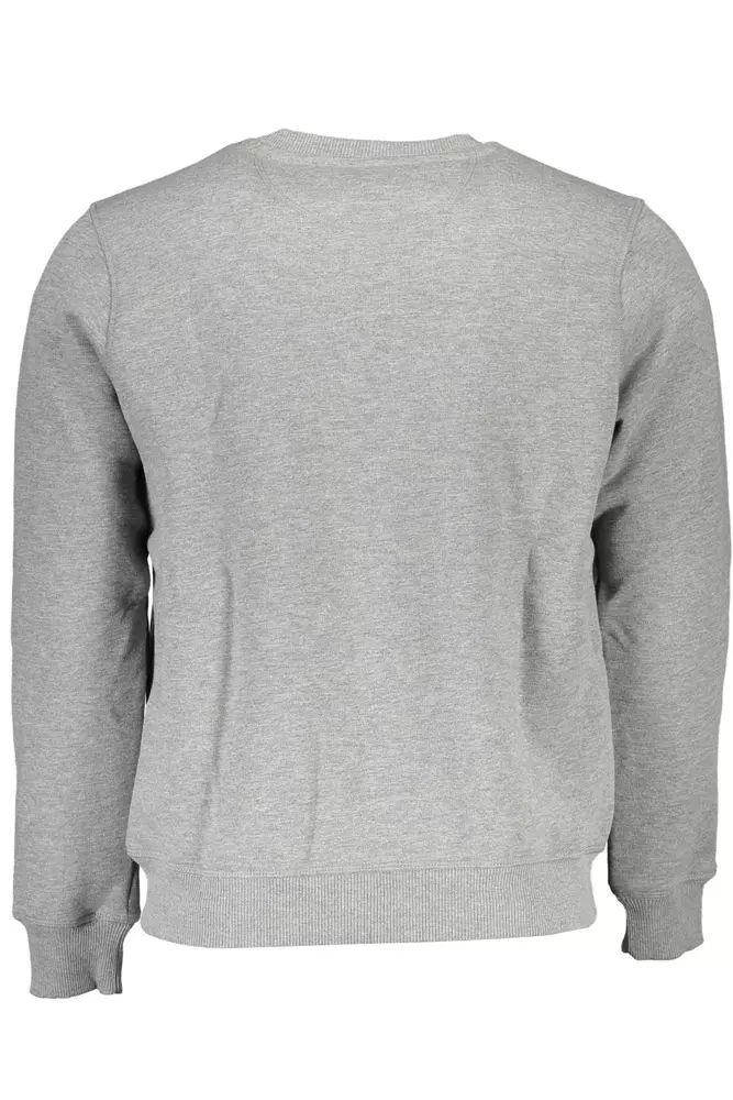 North Sails Gray Round Neck Logo Sweatshirt