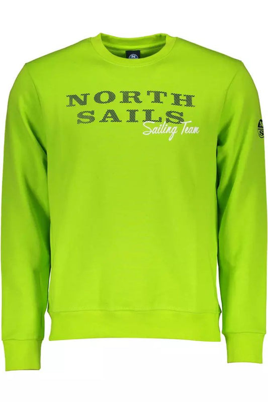 North Sails Green Round Neck Printed Logo Sweatshirt