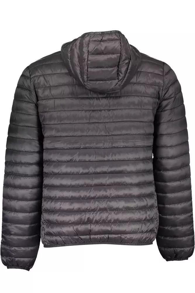 North Sails Sleek Black Hooded Polyamide Jacket