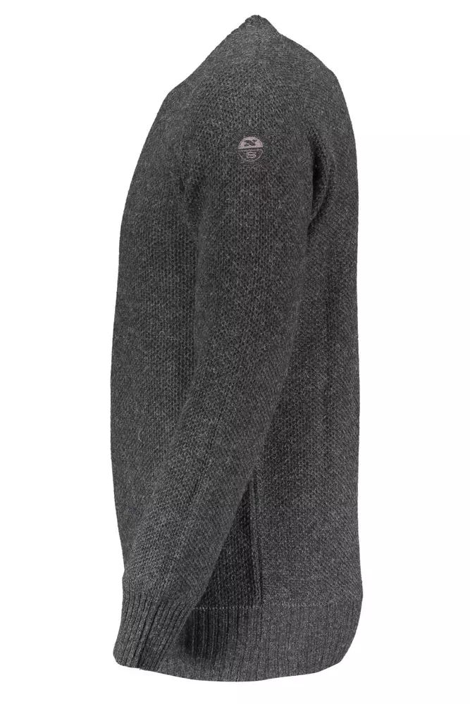 North Sails Elegant Wool-Blend Men's Gray Sweater