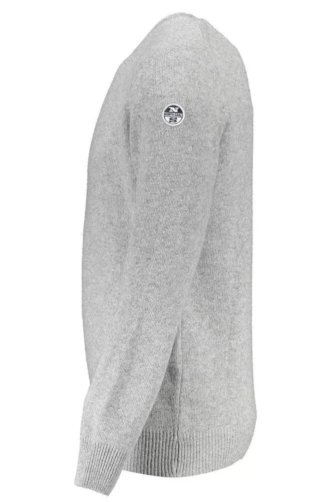 North Sails Elegant Gray Wool-Blend Sweater