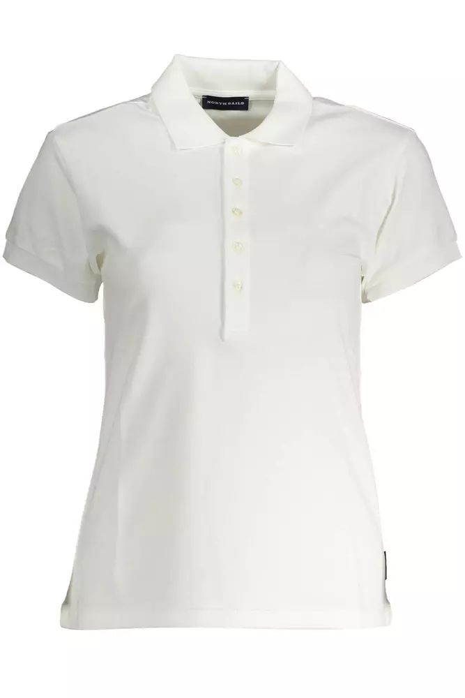 North Sails Chic White Short Sleeve Polo Elegance