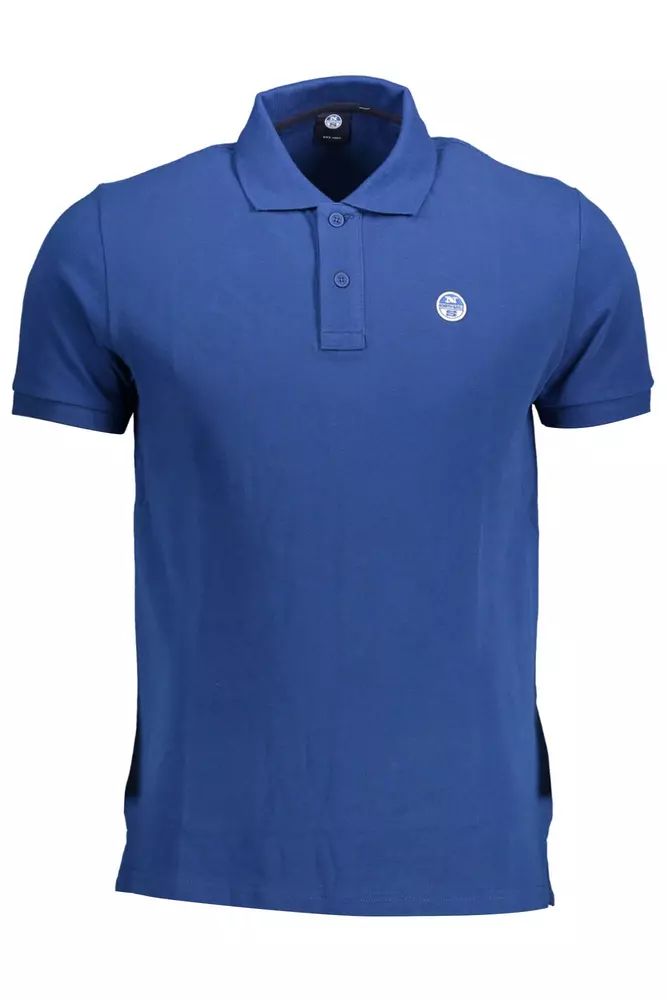 North Sails Chic Blue Short-Sleeved Polo for Sophisticated Style