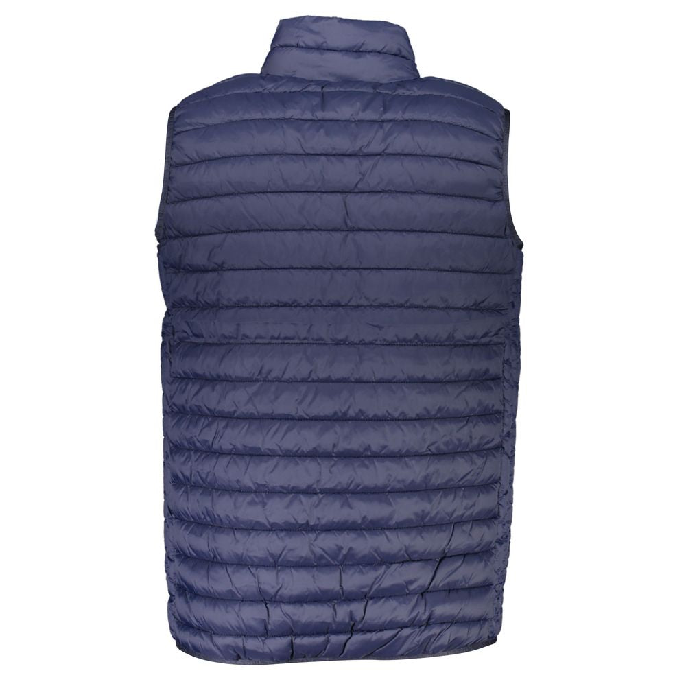 North Sails Sleek Sleeveless Zippered Vest in Blue