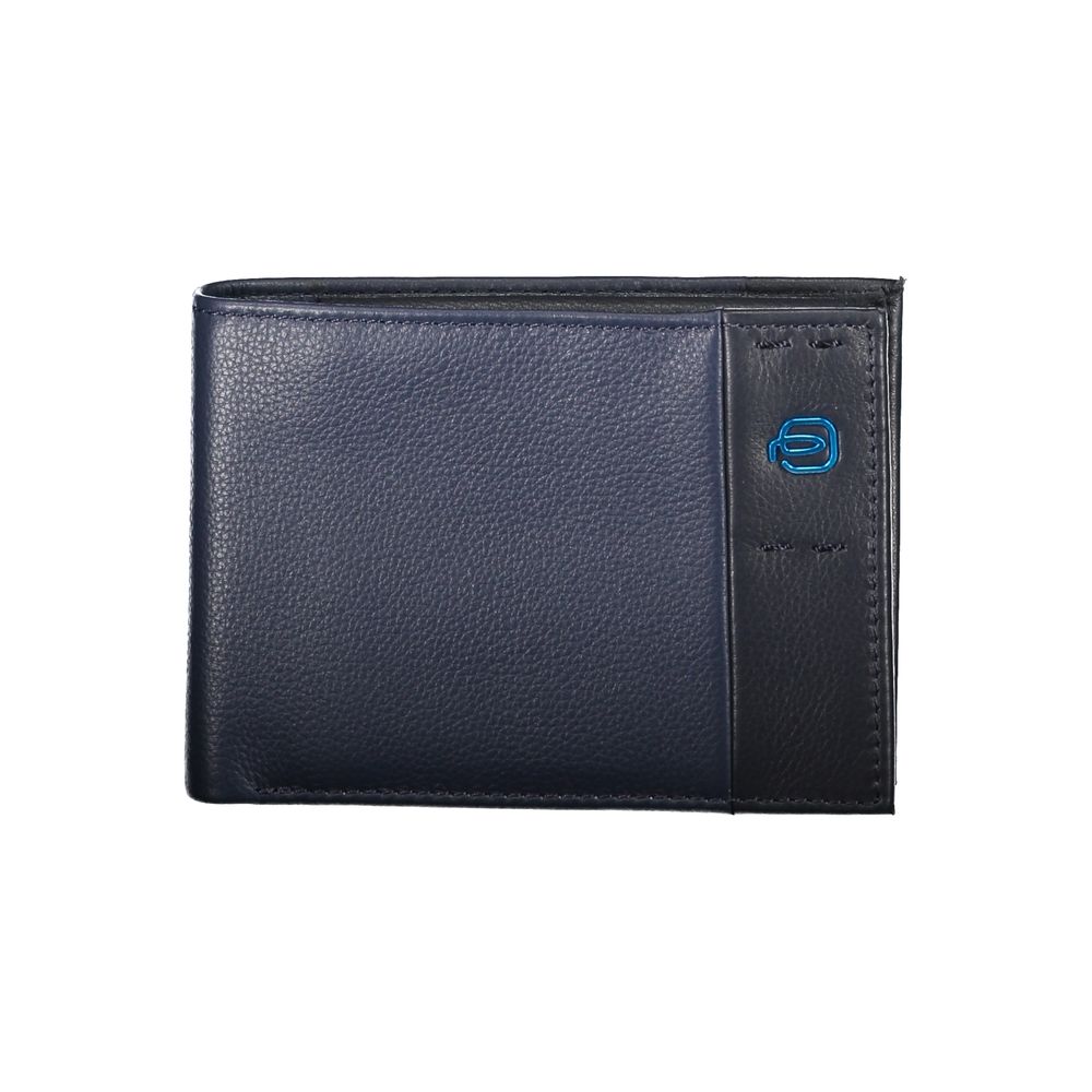 Piquadro Elegant Blue Leather Men's Wallet