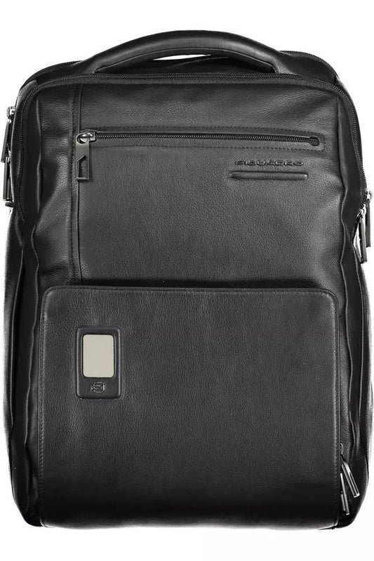 Piquadro Elegant Leather Backpack with Laptop Pocket