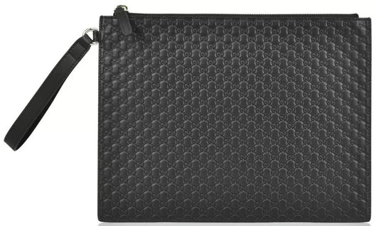 Gucci Sleek Microguccissima Leather Clutch