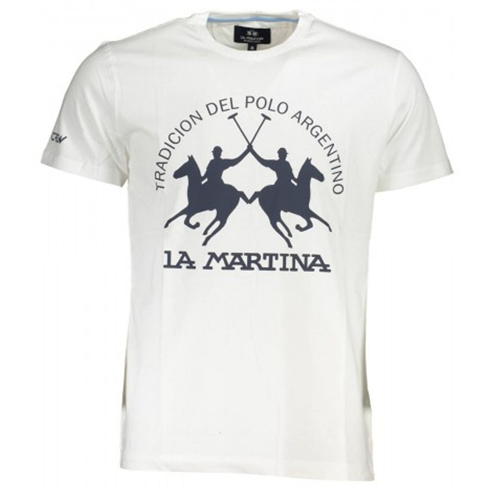 La Martina Sophisticated Crew Neck Graphic Tee