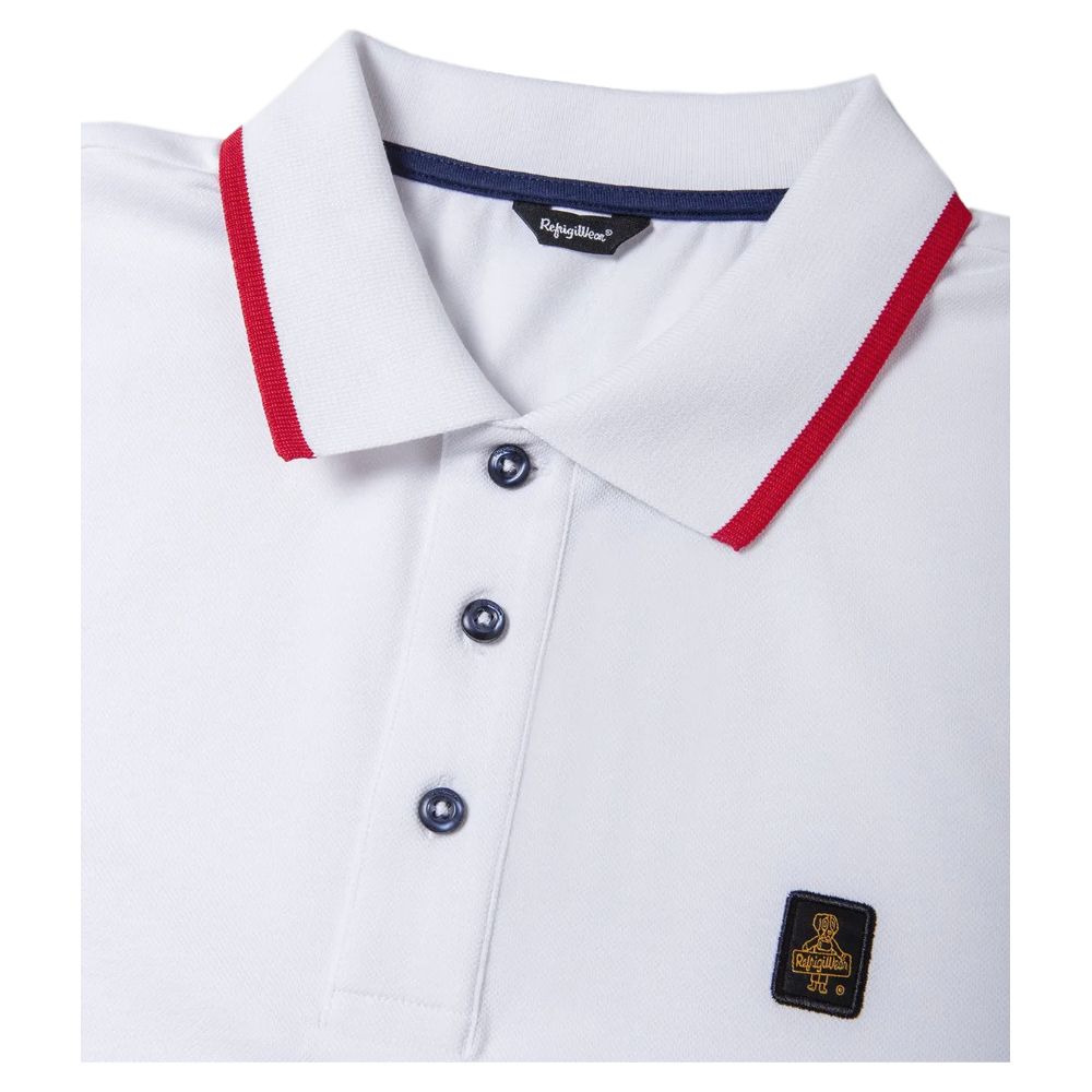 Refrigiwear Contrast Collar Cotton Polo Shirt