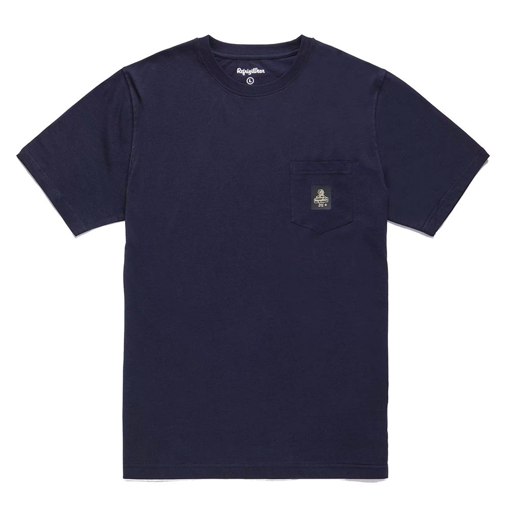 Refrigiwear Celestial Blue Cotton Tee with Chest Logo