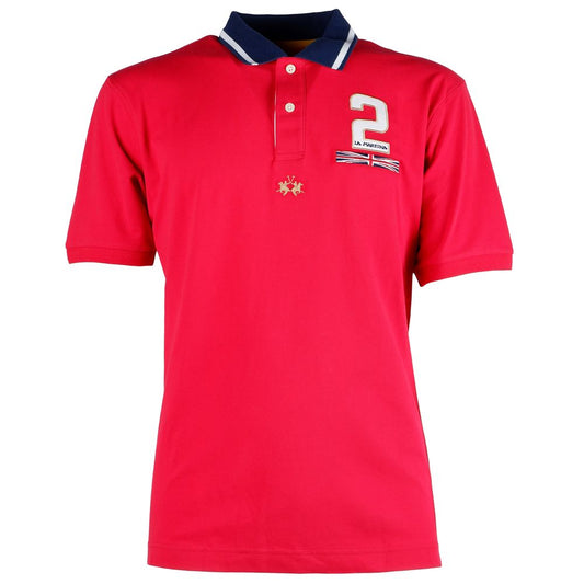La Martina Elegant Stretch Pique Cotton Polo Shirt