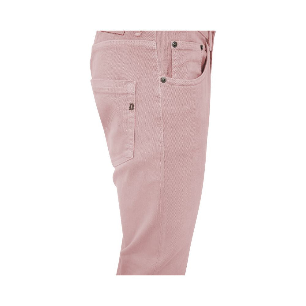 Dondup Chic Pink Stretch Cotton Trousers