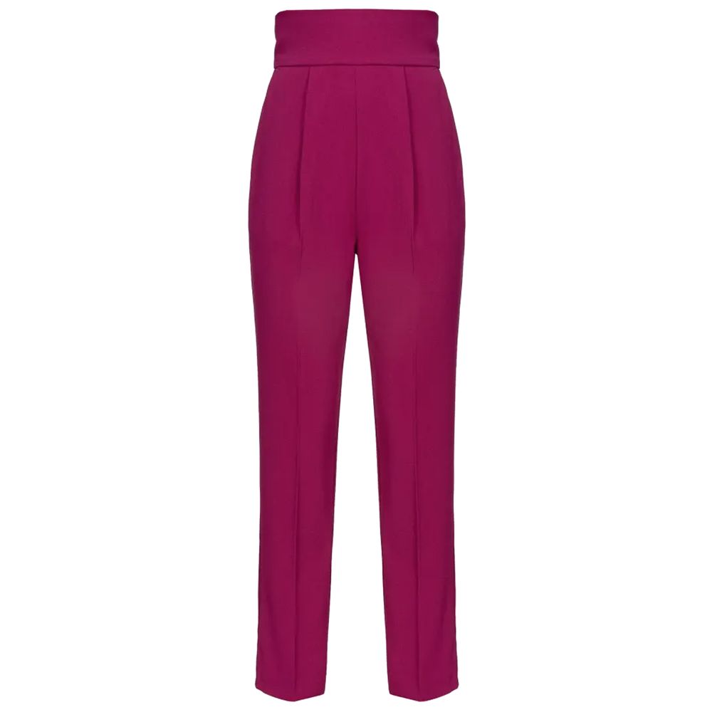 PINKO High-Waisted Straight-Leg Crêpe Trousers