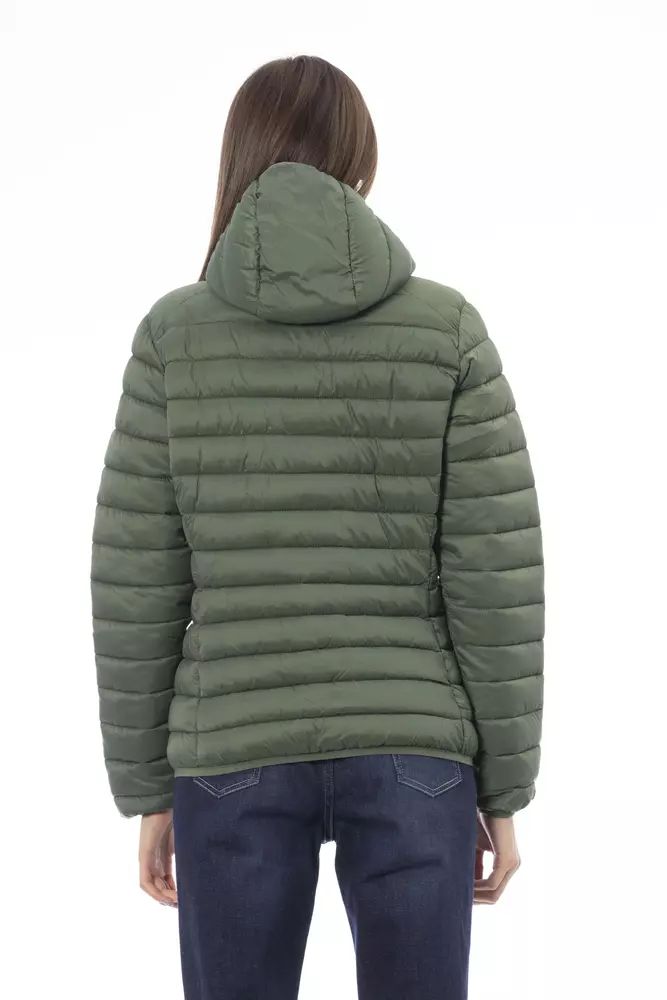 Invicta Chic Green Quilted Hooded Jacket