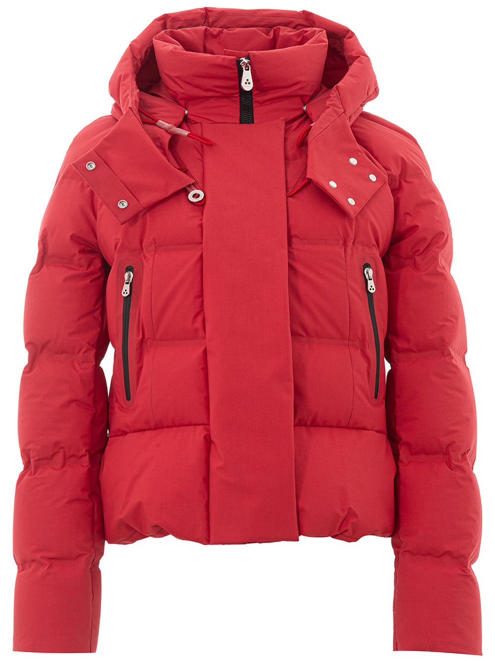 Peuterey Elegant Red Quilted Cotton Jacket