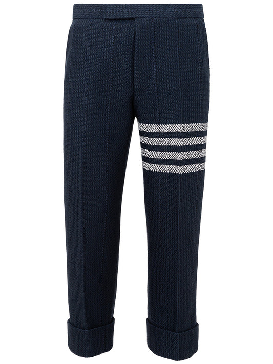 Thom Browne Elegant Striped Wool Trousers