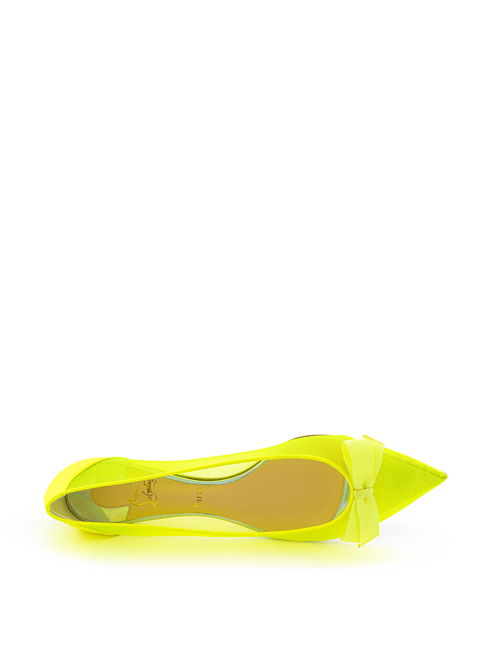 Christian Louboutin Vibrant Fluo Mesh Pointed Ballerinas