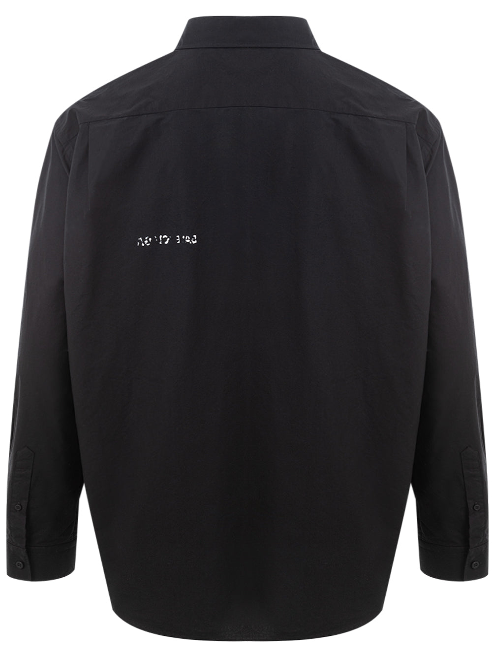 Balenciaga Elegant Oversized Black Cotton Shirt