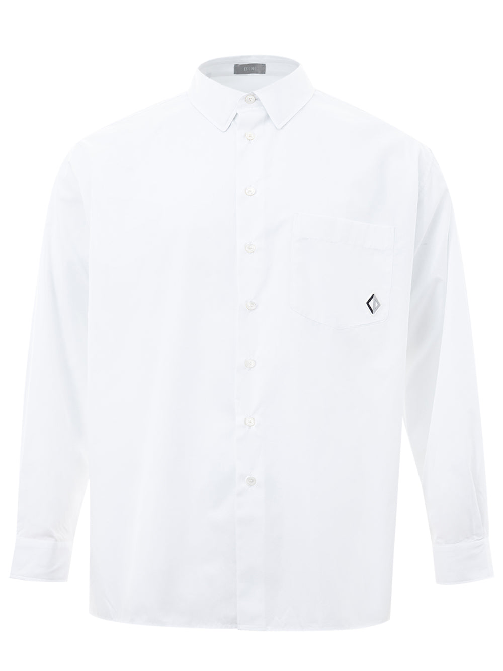 Dior Elegant White Cotton Logo Shirt - Timeless Style