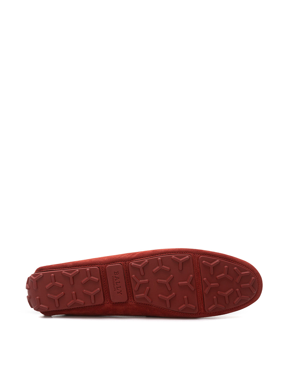 Bally Elegant Bordeaux Suede Penny Loafers