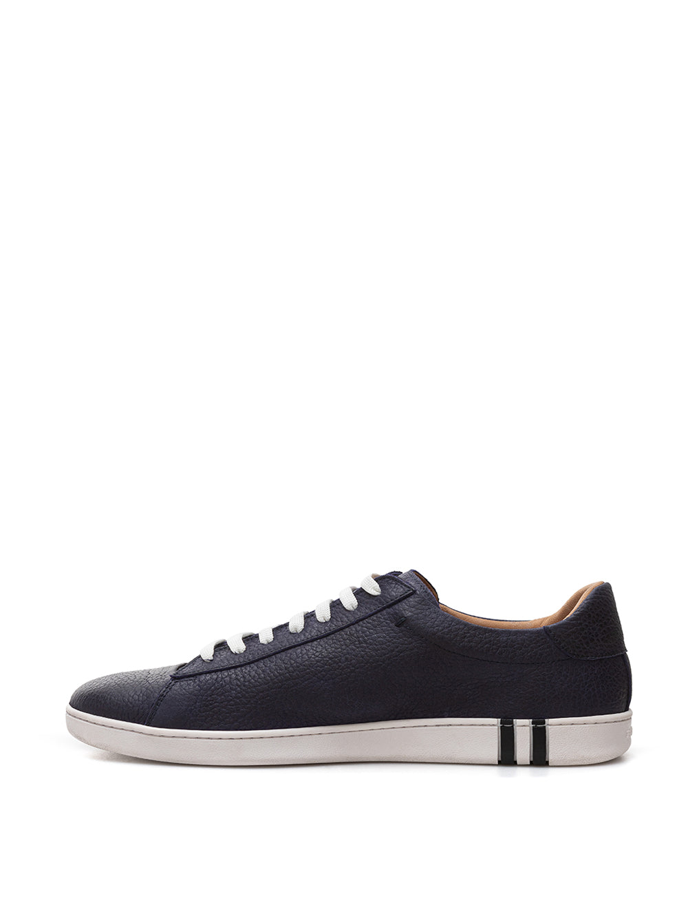 Bally Elegant Blue Leather Sneakers