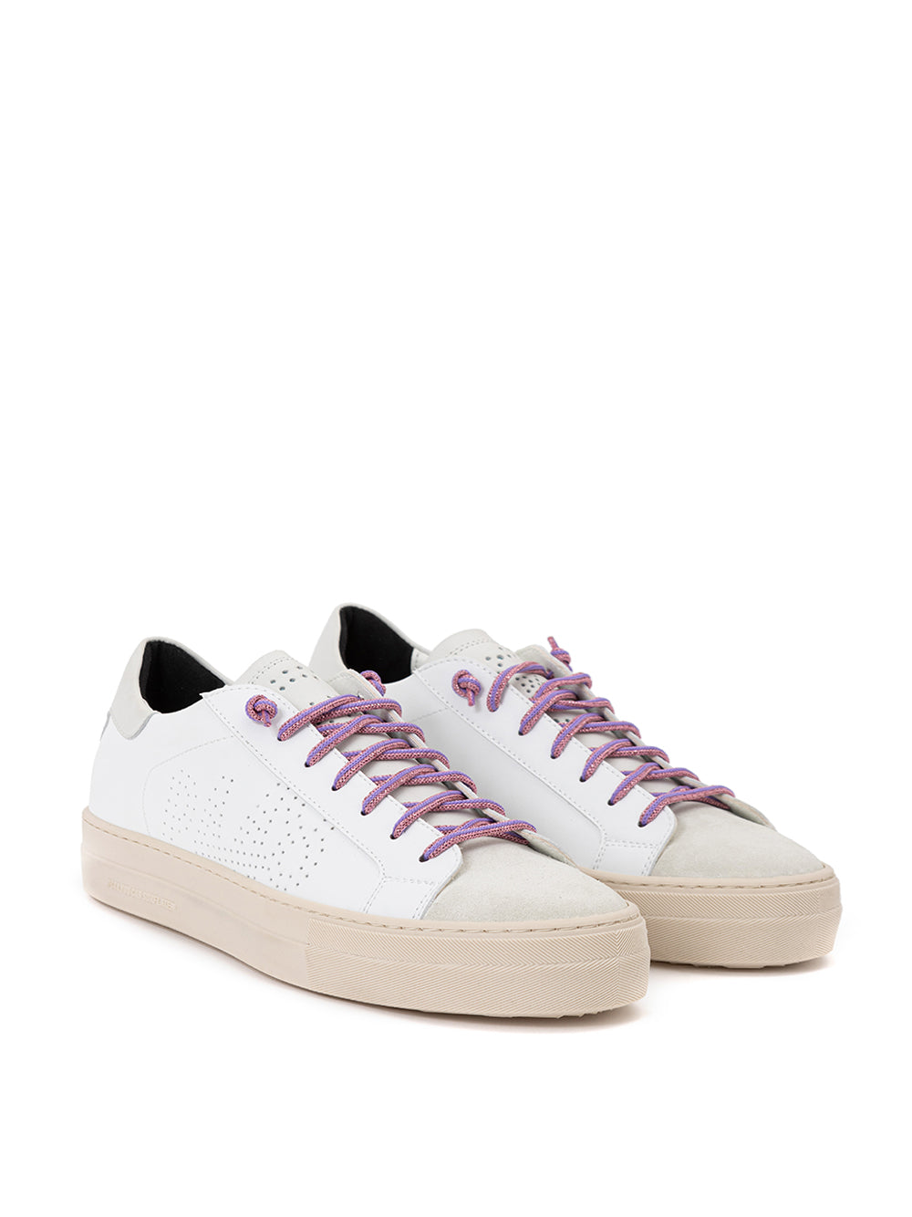 P448 Elegant White Leather Sneakers for the Discerning